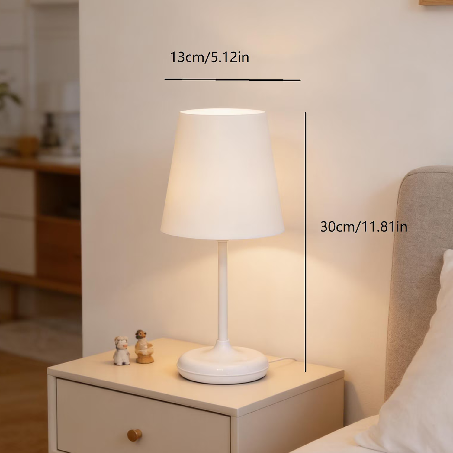 Touch Controlled Dimmable Table Lamp, Remote Operated Gentle LED Lighting For Bedrooms And Workspace Ambiance