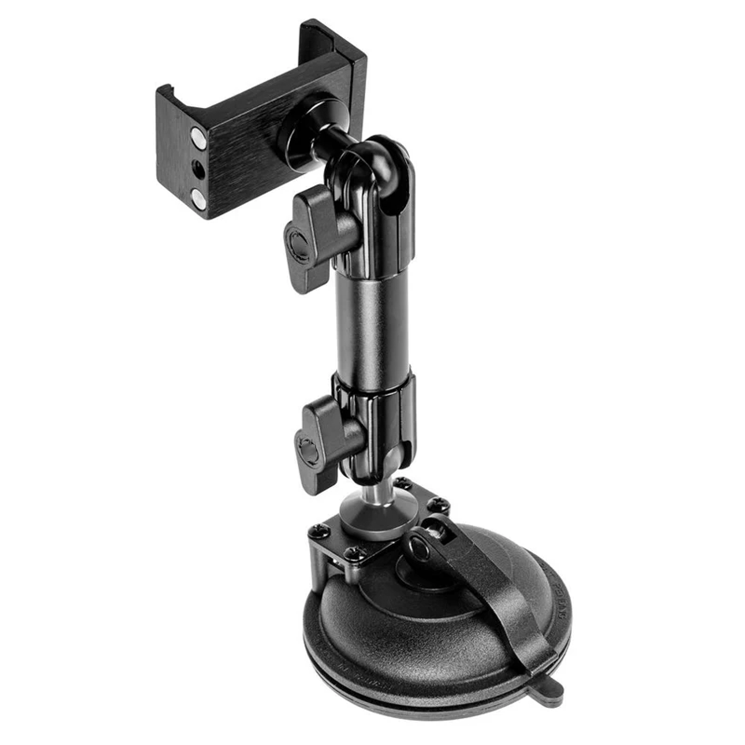 Heavy-Duty Suction Base Phone Mount, Telescopic Adjustable Arm Universal Smartphone Cradle Bracket Holder